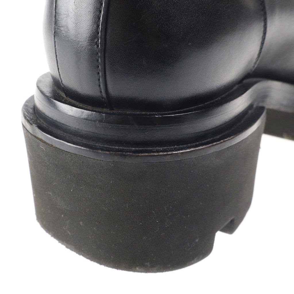 Rick Owens(リックオウエンス) BEATLE BOGUN ビートルボーガン サイドゴア プラットフォーム レザーブーツ 02C7832 ブラック