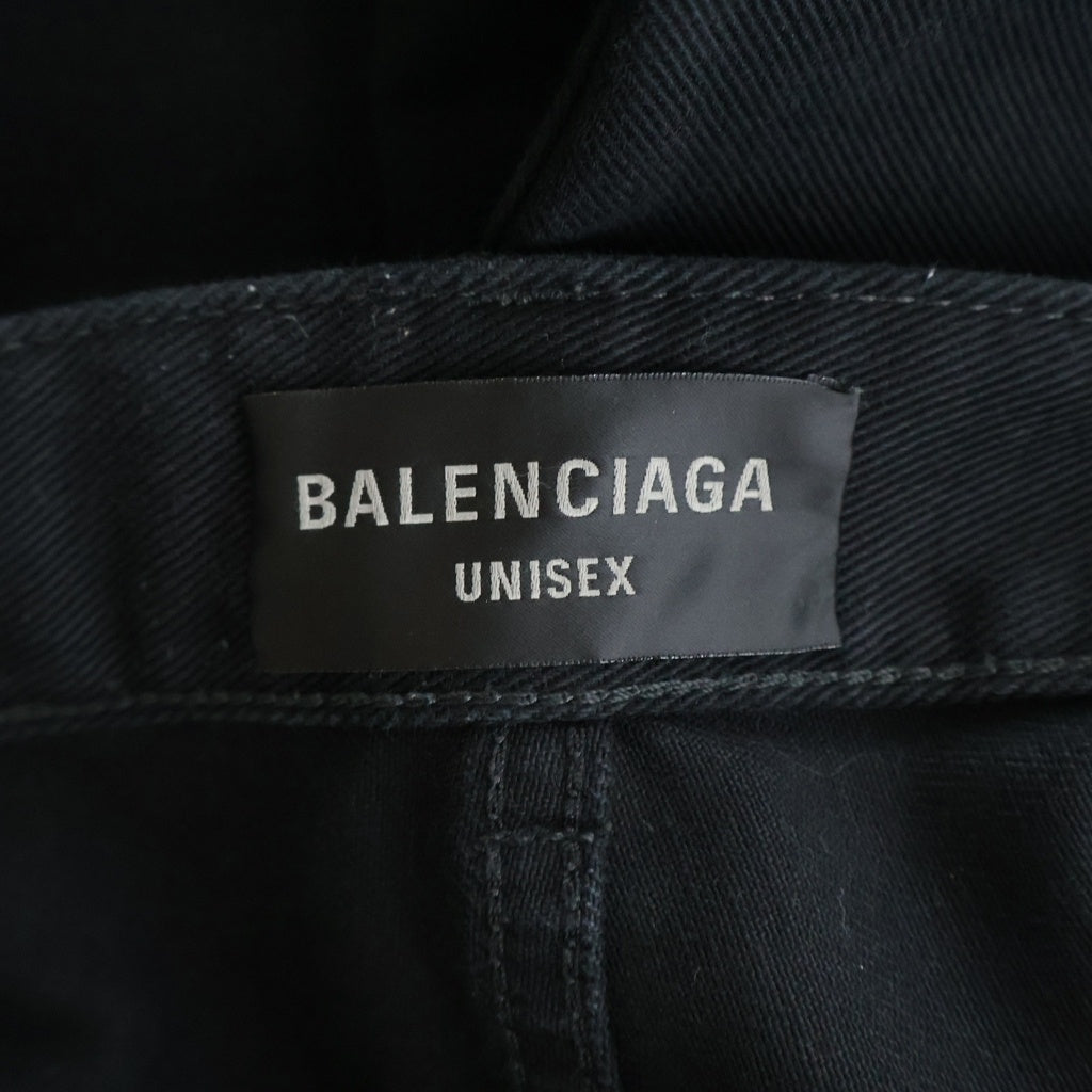 BALENCIAGA(バレンシアガ) 24SS Flared Pants ブーツカットフレアドデニムパンツ 790405 TQW83 ブラック