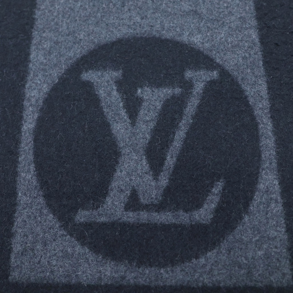 LOUIS VUITTON(ルイヴィトン) エシャルプ カーディフ LVモノグラムマフラー ブラック M70482