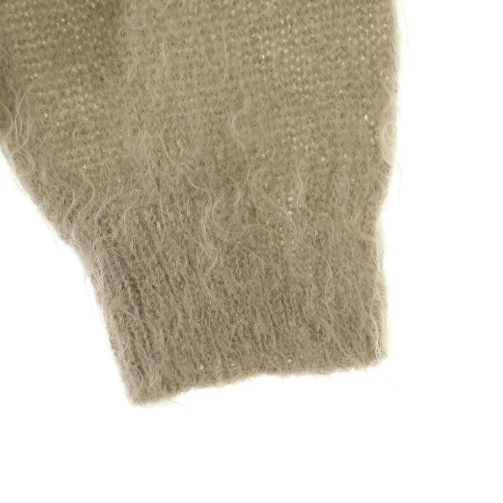 AURALEE(オーラリー) 24AW BRUSHED SUPER KID MOHAIR KNIT POLO ブラッシュドスーパーキッドモヘア ニットポロシャツ ベージュ A24AP02KM