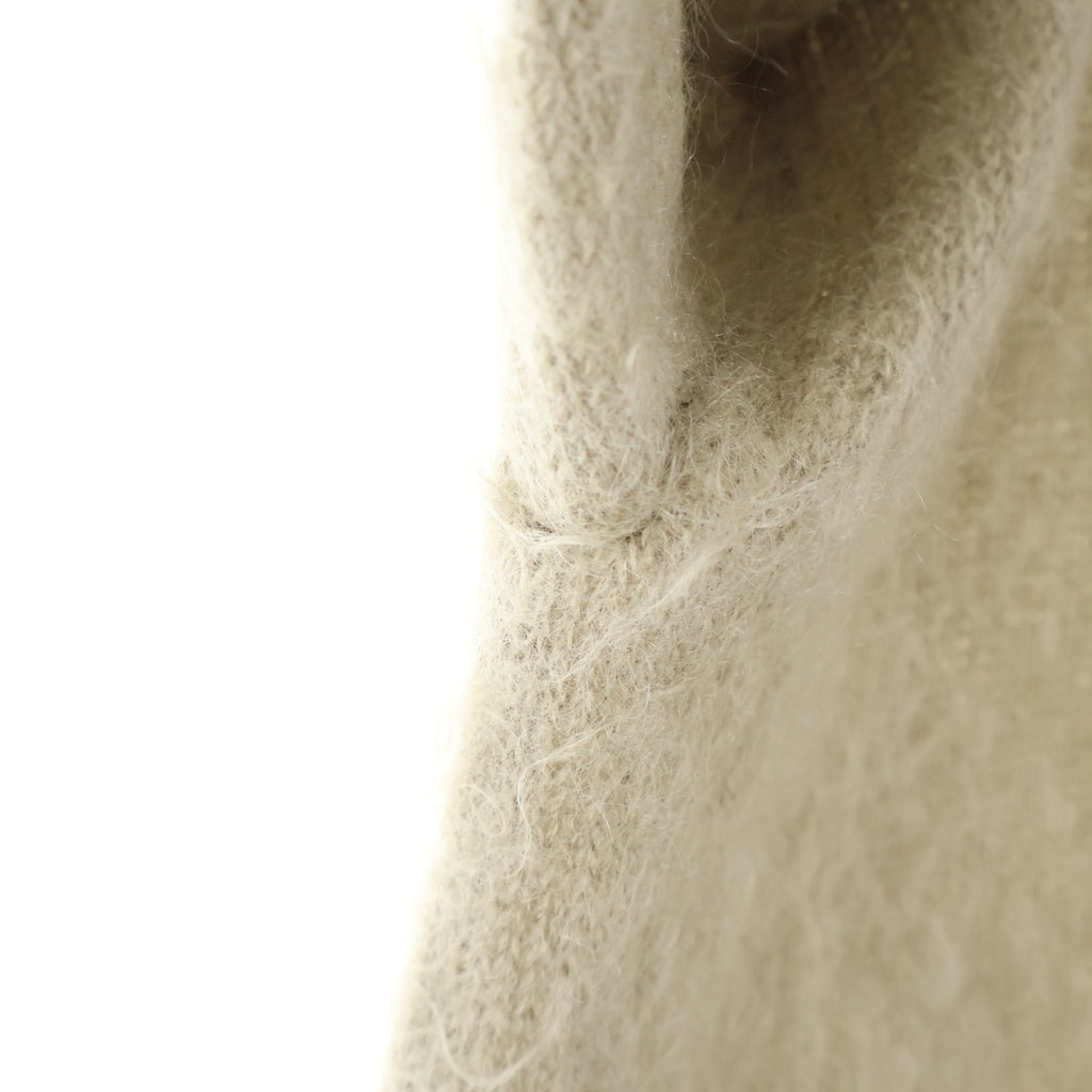 AURALEE(オーラリー) 24AW BRUSHED SUPER KID MOHAIR KNIT POLO ブラッシュドスーパーキッドモヘア ニットポロシャツ ベージュ A24AP02KM