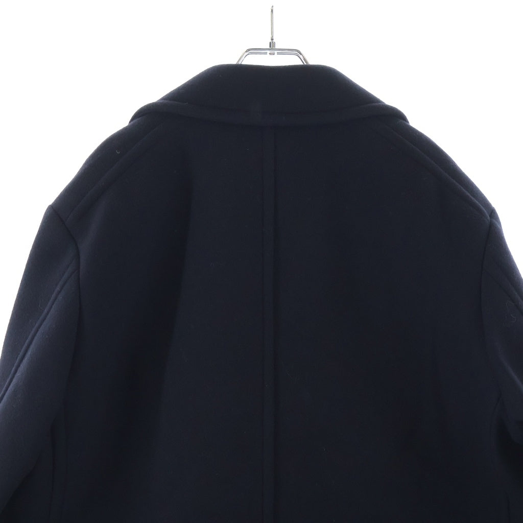 AURALEE(オーラリー) 24AW SPONGE WOOL MELTON P-COAT スポンジウール メルトン ピーコート ブラック A24AC02SB