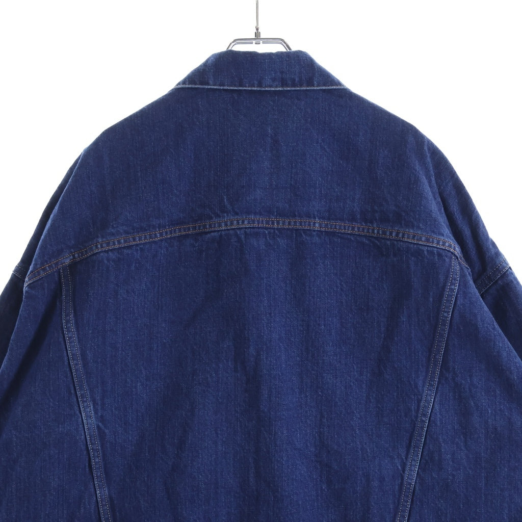 PRADA(プラダ) トライアングルロゴプレート ボタンアップ デニムジャケット インディゴ GEB257 SAAO 15C7