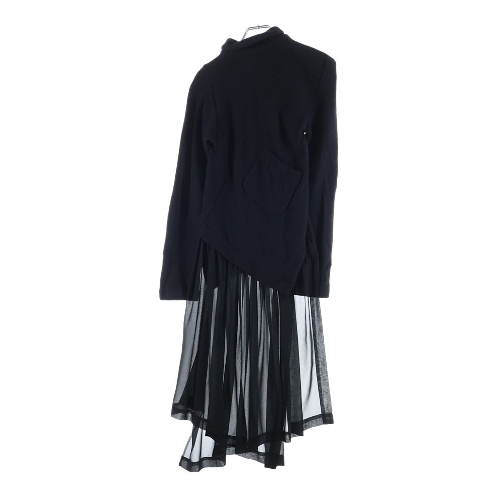 COMME des GARCONS(コムデギャルソン) 23SS 半袖 シアーワンピース ブラック レディース RJ-O002