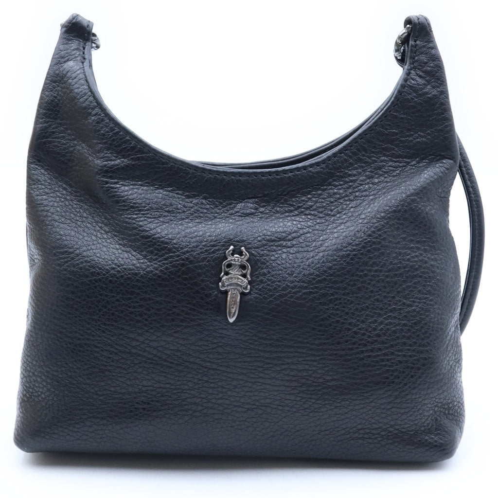CHROME HEARTS(クロムハーツ) VIV ヴィヴ ダガー装飾 レザーハンドバッグ ブラック レディース