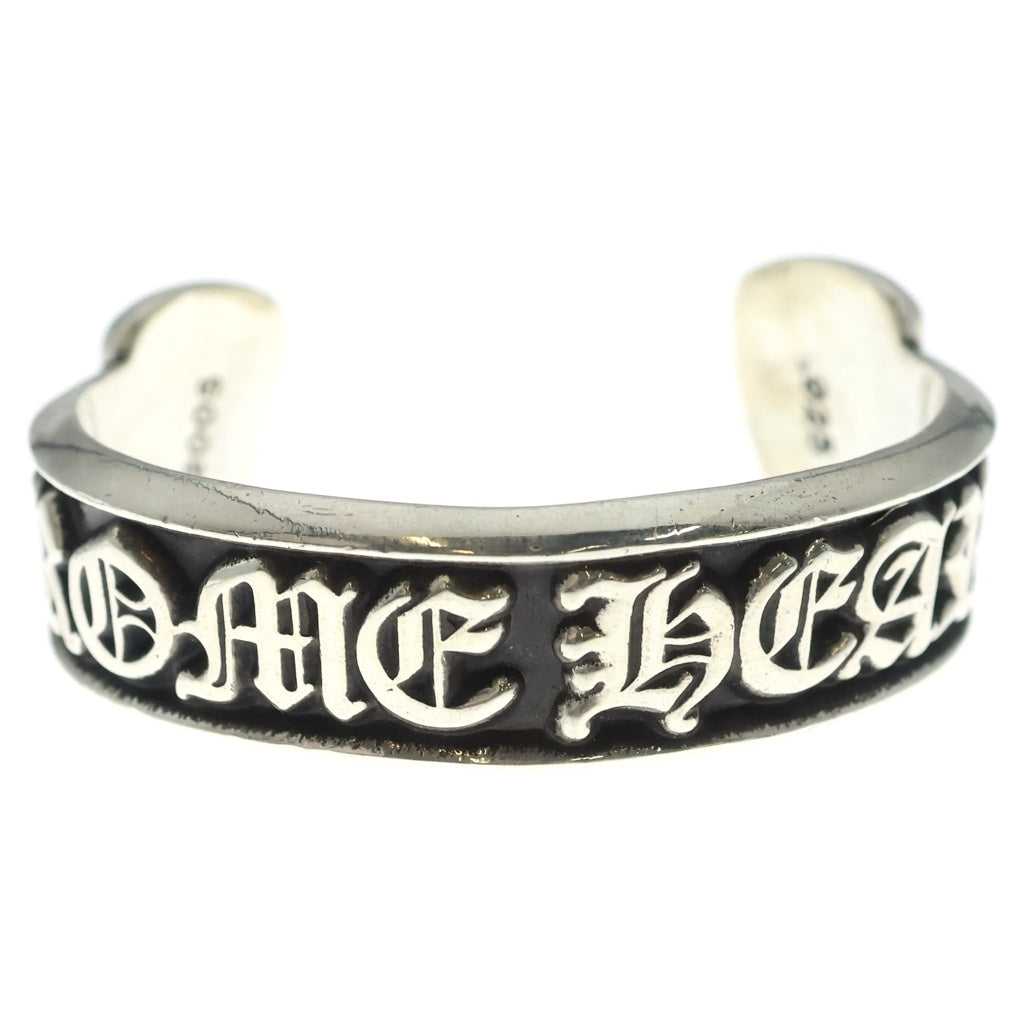 CHROME HEARTS(クロムハーツ) SCROLL LABEL CUFF BRACELET CHクロスレーベルブレスレット シルバー