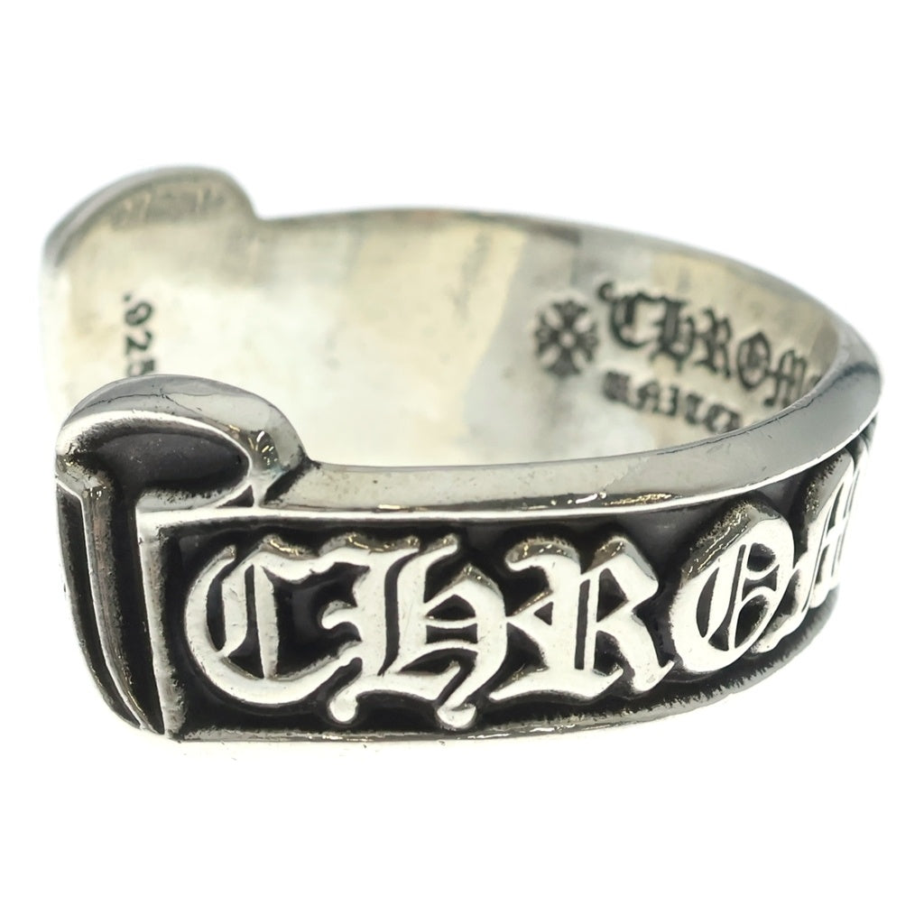 CHROME HEARTS(クロムハーツ) SCROLL LABEL CUFF BRACELET CHクロスレーベルブレスレット シルバー