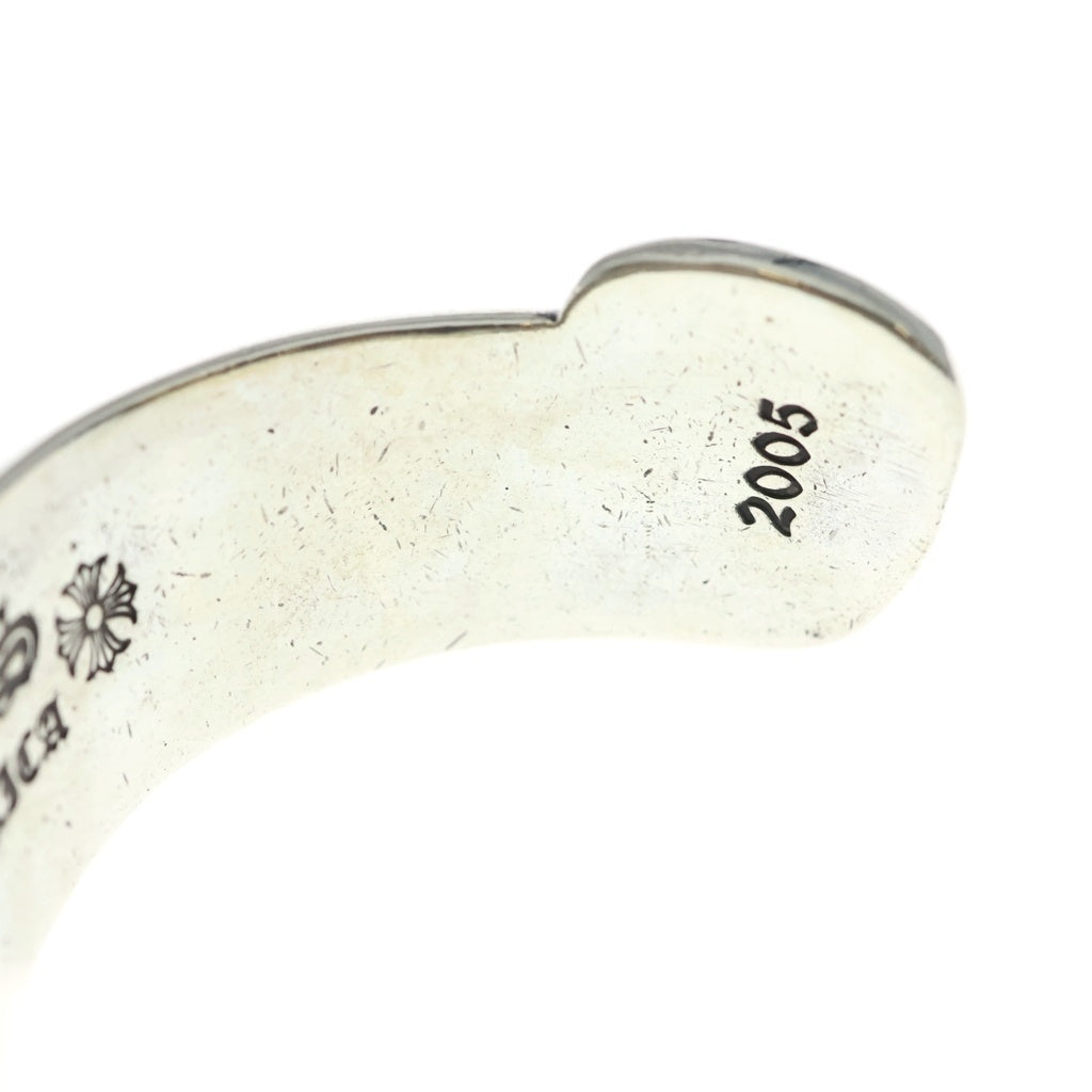 CHROME HEARTS(クロムハーツ) SCROLL LABEL CUFF BRACELET CHクロスレーベルブレスレット シルバー