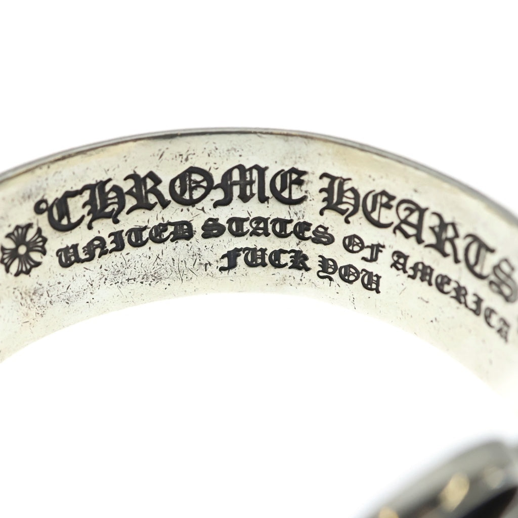 CHROME HEARTS(クロムハーツ) SCROLL LABEL CUFF BRACELET CHクロスレーベルブレスレット シルバー