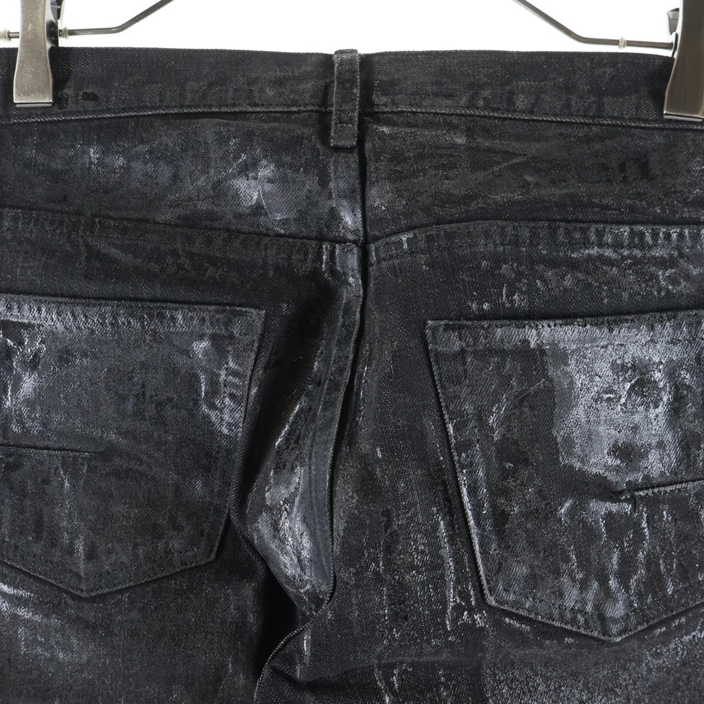 Dior HOMME(ディオールオム) LUSTER COATING DENIM ラスターコーティングデニムパンツ ブラック