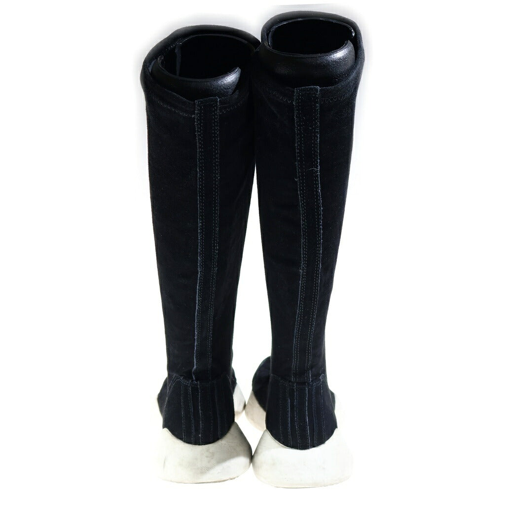 Rick Owens(リックオウエンス) ×adidas 15AW RUNNER STRETCH BOOT ランナーストレッチブーツ レザーシューズ ブラック RM15F7802/LNSMS