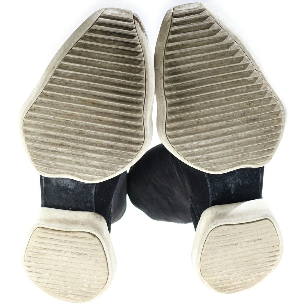 Rick Owens(リックオウエンス) ×adidas 15AW RUNNER STRETCH BOOT ランナーストレッチブーツ レザーシューズ ブラック RM15F7802/LNSMS