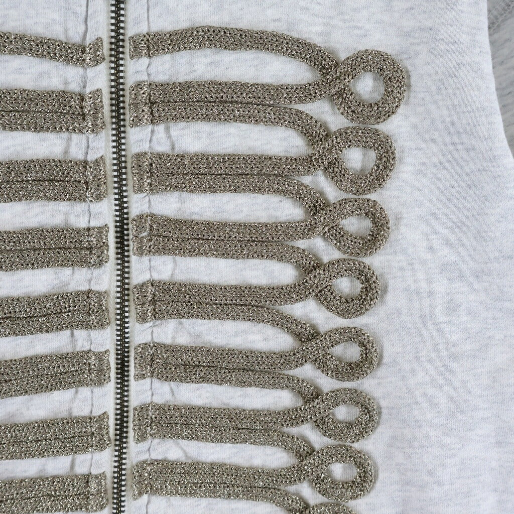 JADED LONDON(ジェイデッドロンドン) GREY MARL MILITARY MONSTER HOODIE グレーマール ミリタリーモンスターフーディー グレー
