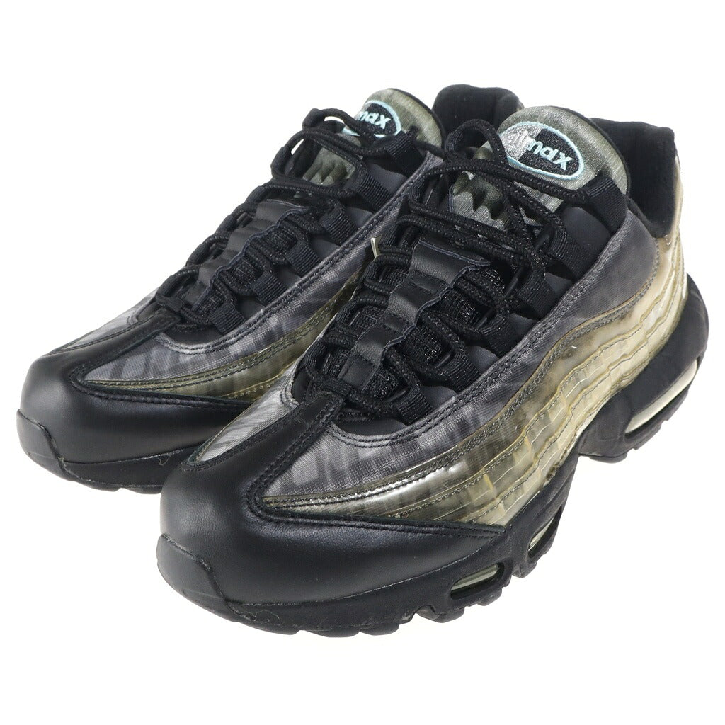 NIKE(ナイキ) AIR MAX 95 AURORA GREEN エアーマックス95 DNA オーロラ グリーン レザーローカットスニーカー ブラック/グリーン US8/26cm DA7735-001