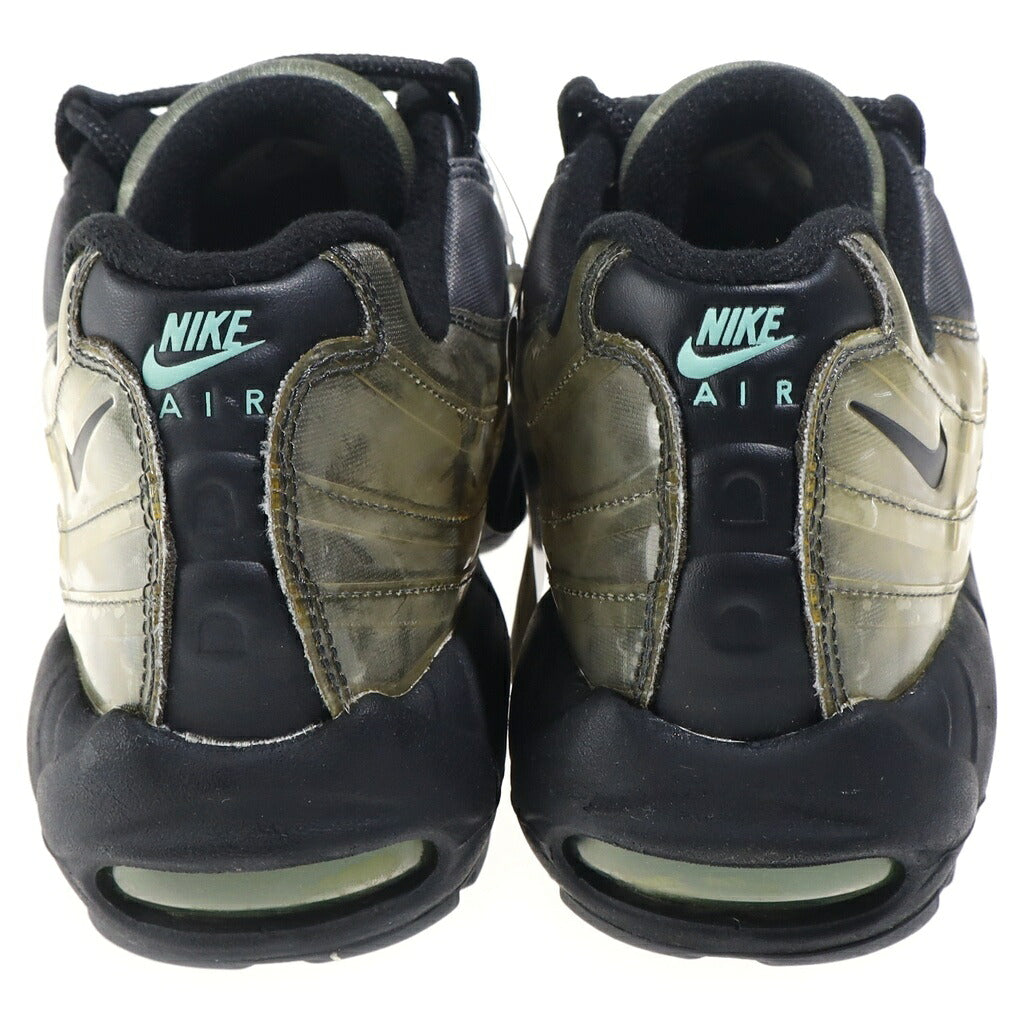 NIKE(ナイキ) AIR MAX 95 AURORA GREEN エアーマックス95 DNA オーロラ グリーン レザーローカットスニーカー ブラック/グリーン US8/26cm DA7735-001