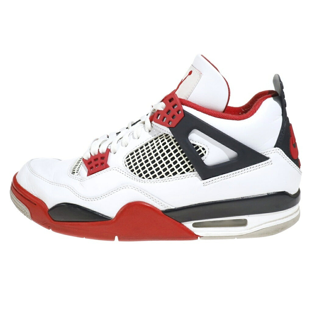 NIKE(ナイキ) AIR JORDAN 4 RETRO OG FIRE RED エアジョーダン4 レトロ ファイヤーレッド ハイカットスニーカー ホワイト/レッド US10/28cm DC7770-160