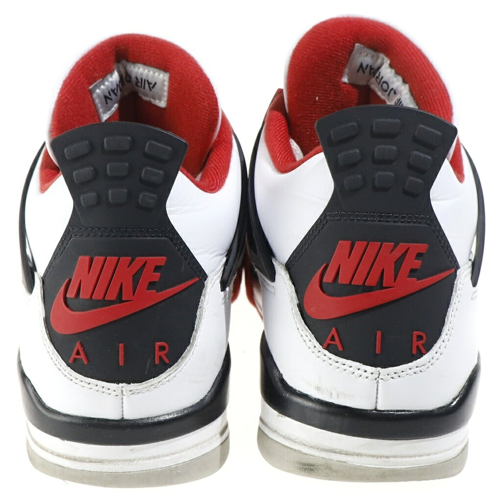 NIKE(ナイキ) AIR JORDAN 4 RETRO OG FIRE RED エアジョーダン4 レトロ ファイヤーレッド ハイカットスニーカー ホワイト/レッド US10/28cm DC7770-160