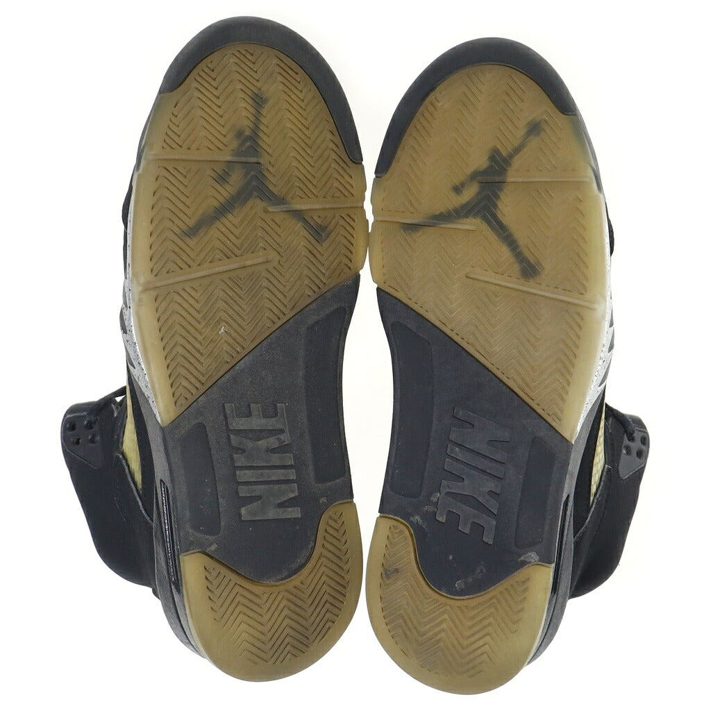 NIKE(ナイキ) AIR JORDAN RETRO OG エアジョーダン 5 レザーハイカットスニーカー ブラック US9/27cm 845035-003