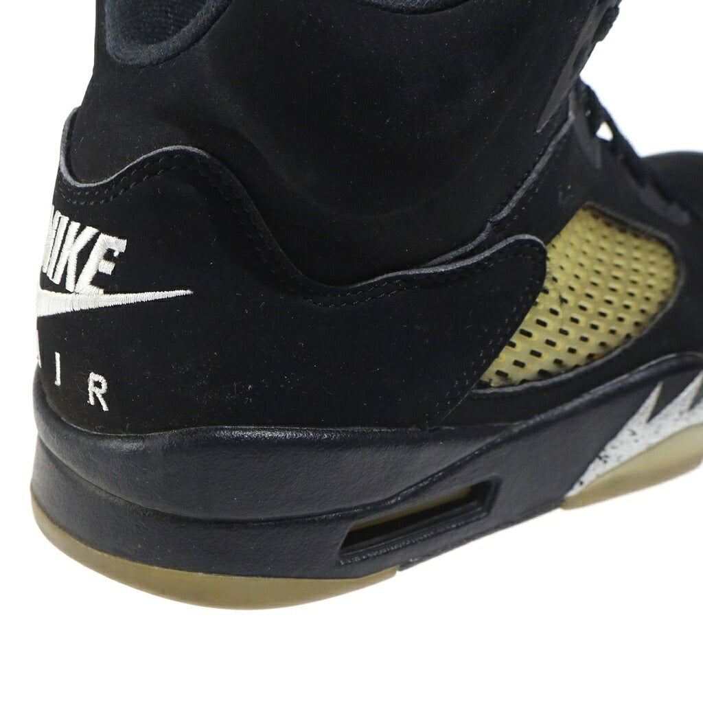 NIKE(ナイキ) AIR JORDAN RETRO OG エアジョーダン 5 レザーハイカットスニーカー ブラック US9/27cm 845035-003