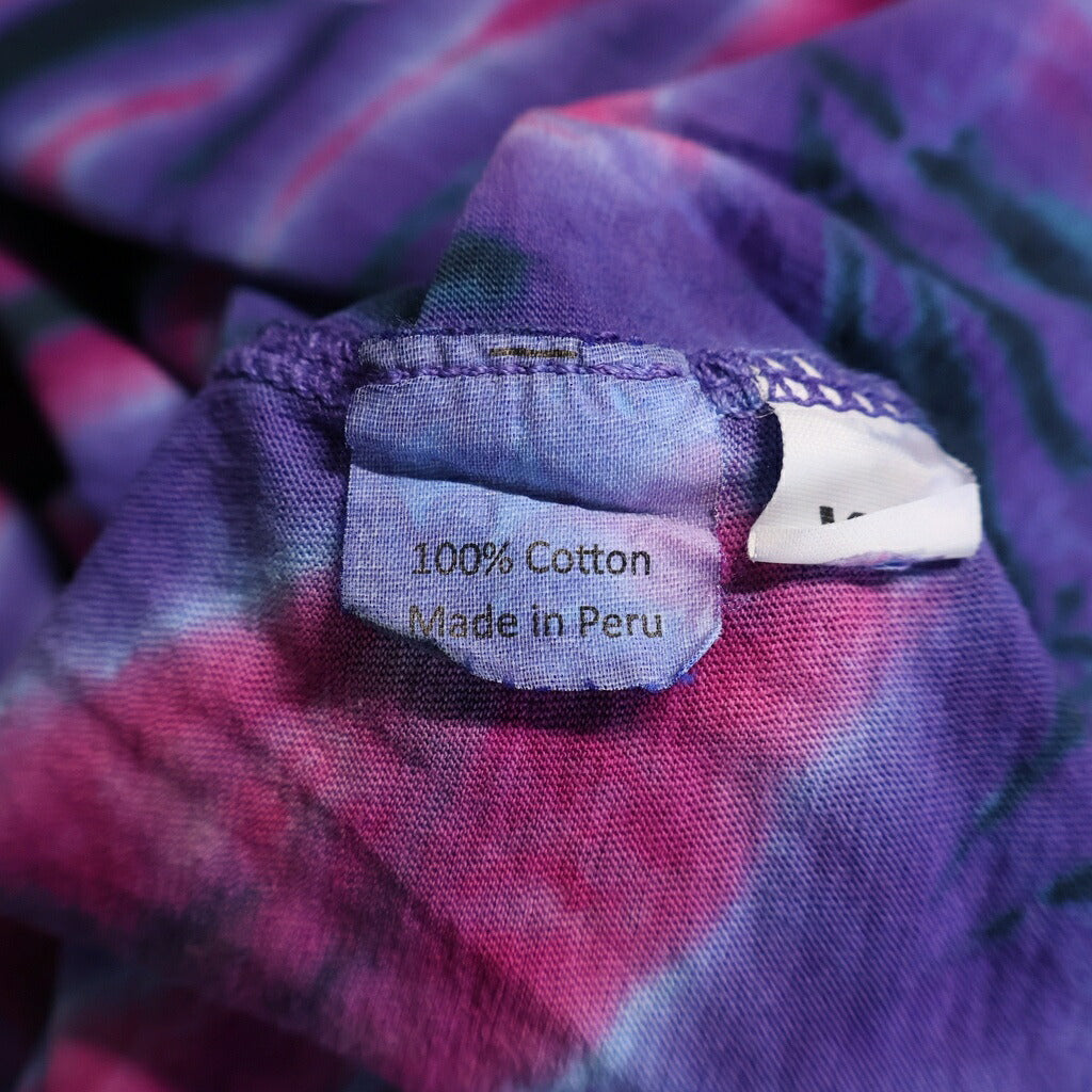 NO BRAND(ノーブランド) RED HOT CHILI PEPPERS × FREAKTOPIA TIE DYE T-SHIRT レッドホットチリペッパー フリークトピア タイダイ染め クルーネック半袖カットソーTシャツ マルチカラー