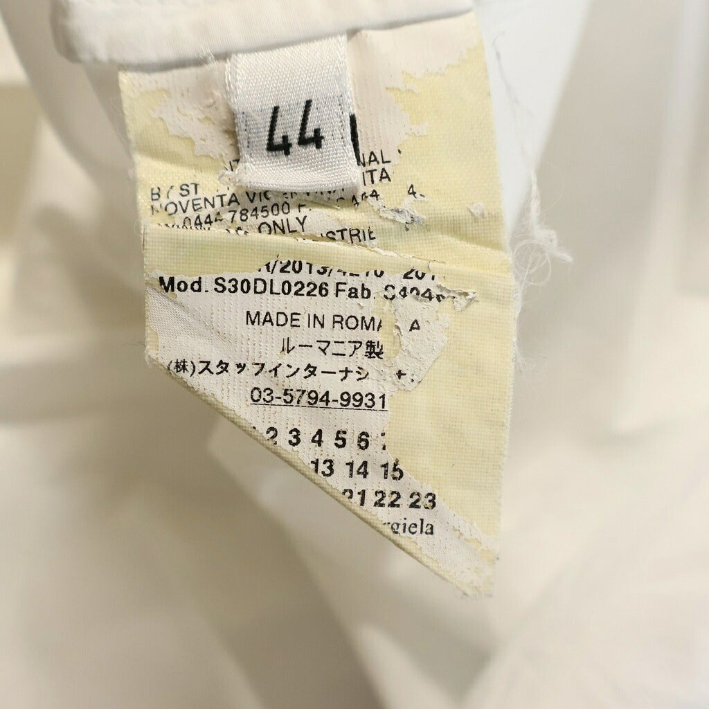 Maison Margiela(メゾンマルジェラ) ボタンアップ 襟付き長袖シャツ ホワイト S30DL0226