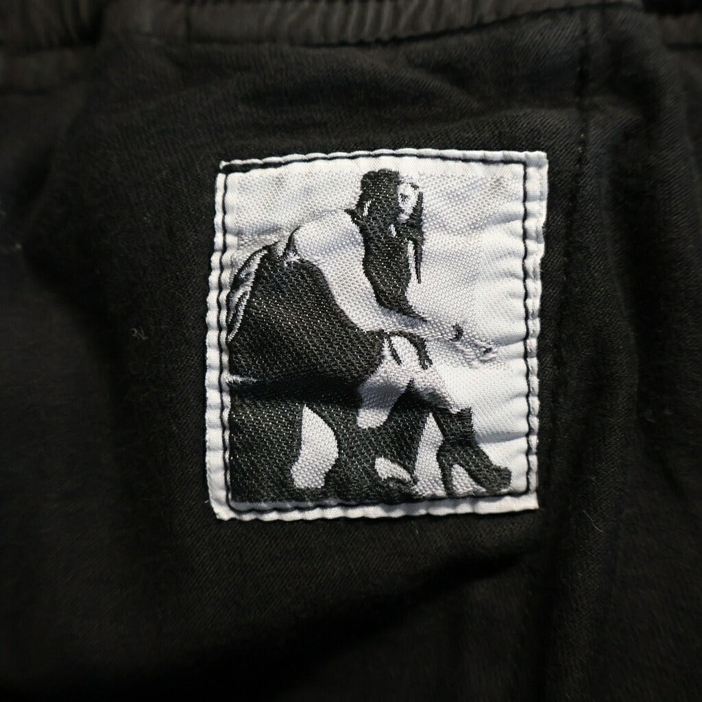 DRKSHDW(ダークシャドウ) 24SS LIDO PRISONER DRAWSTRING リド期 プリズナードローストリング スウェットパンツ ブラック DU01D1395-RIG