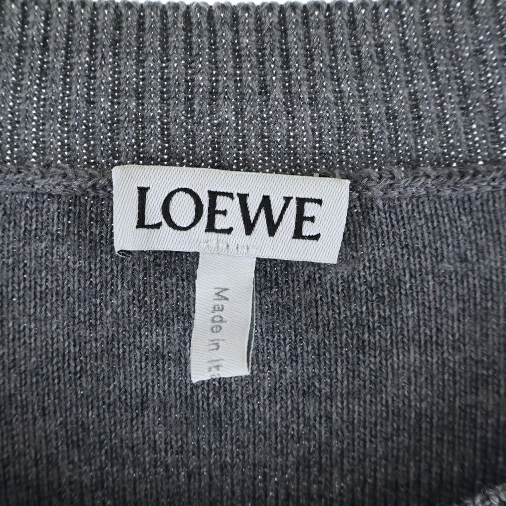 LOEWE(ロエベ) フロントハートロゴ刺繍 ウールニットセーター グレー H526Y14KCJ