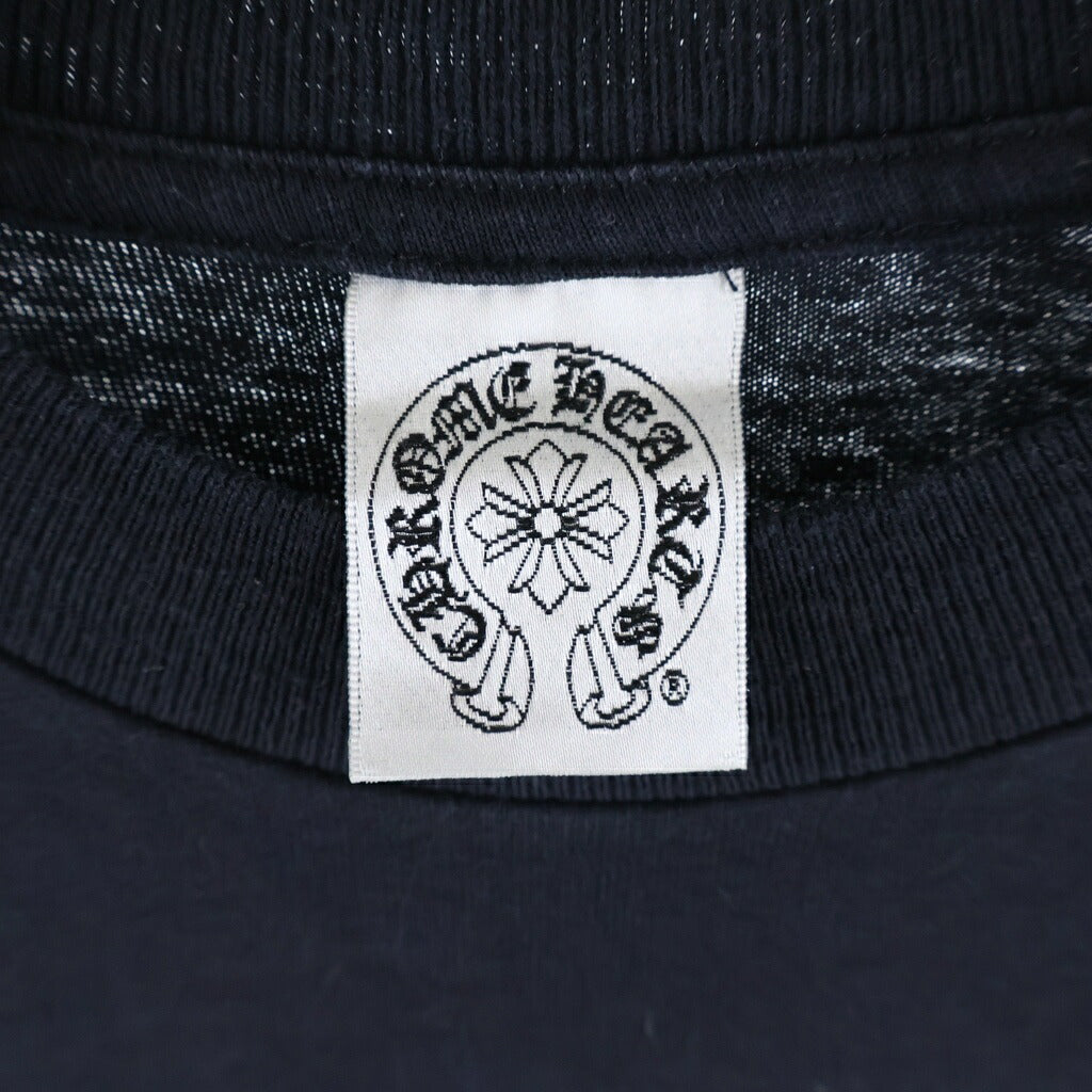 CHROME HEARTS(クロムハーツ) OLD オールド バックセメタリークロスプリント 半袖クルーネックTシャツカットソー ブラック