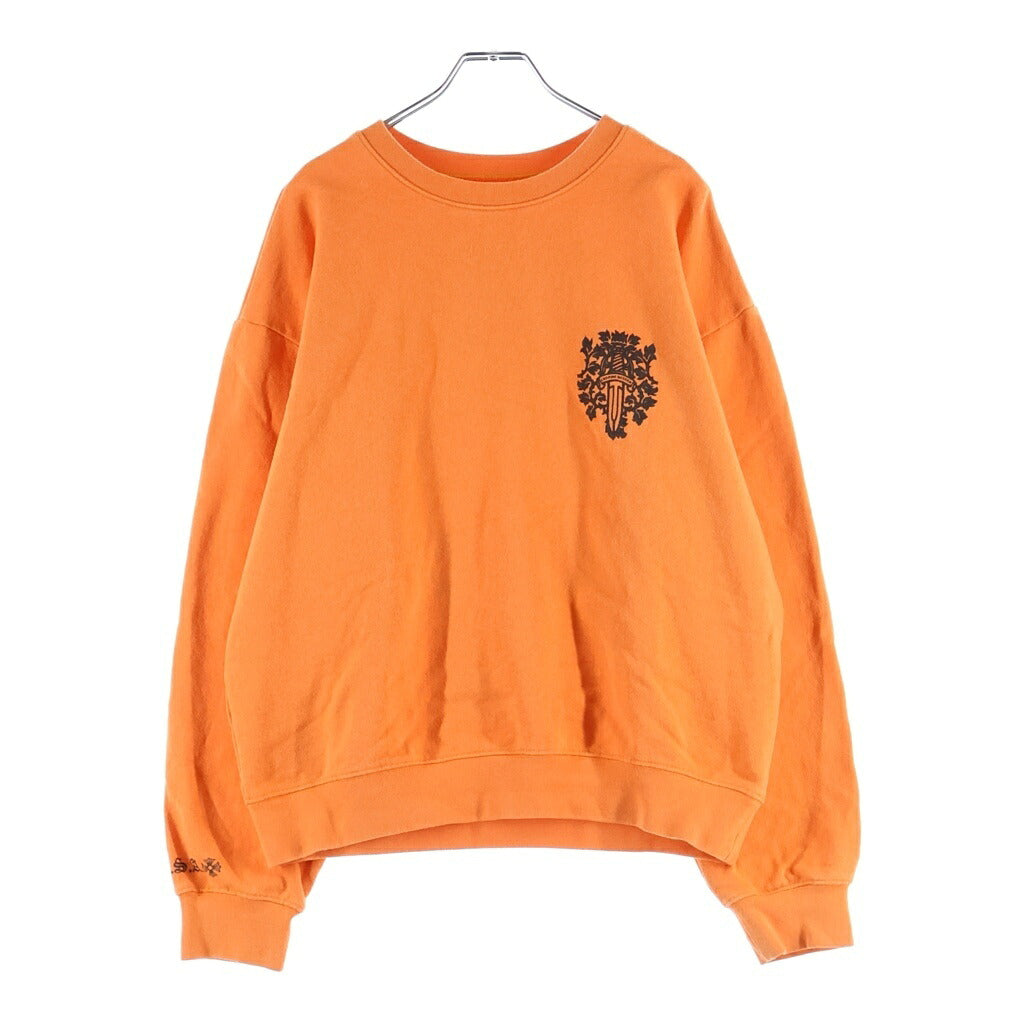 CHROME HEARTS(クロムハーツ) USA LIMITED VINE DAGGER PRINT SWEATSHIRT USA限定 ヴァインダガープリント スウェットシャツ オレンジ