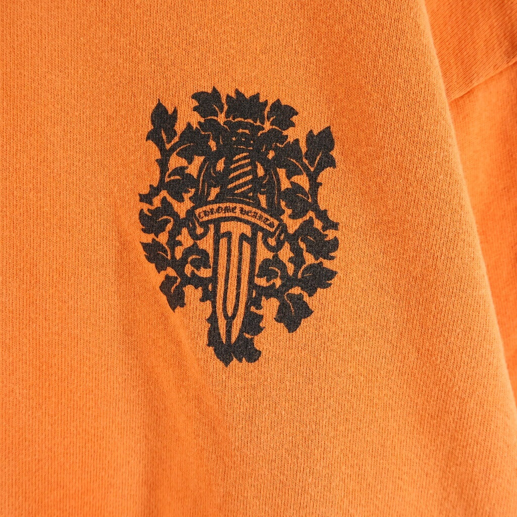 CHROME HEARTS(クロムハーツ) USA LIMITED VINE DAGGER PRINT SWEATSHIRT USA限定 ヴァインダガープリント スウェットシャツ オレンジ