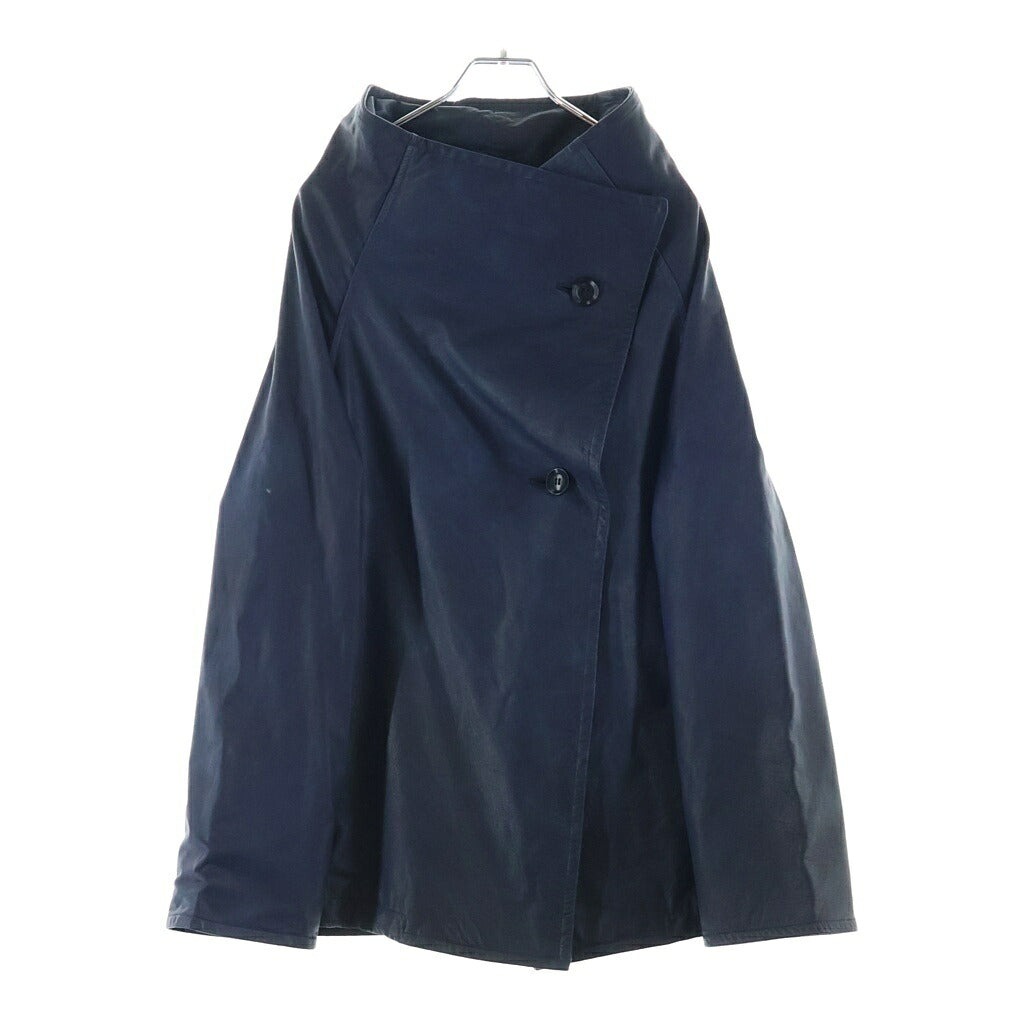 Y's(ワイズ) Indigo Mud Dyed Leather Jacket インディゴ マッド ダイド レザージャケット レディース ネイビー YR-J17-728