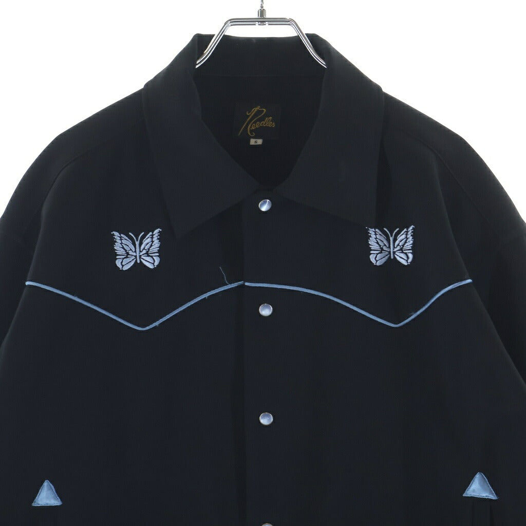 Needles(ニードルス) Piping Cowboy Jacket パイピング カウボーイ ジャケット ブラック/ブルー MR201