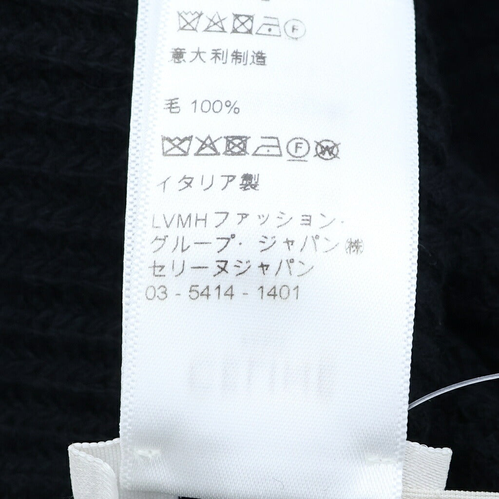 CELINE(セリーヌ) スタッズロゴ ビーニー ニット帽 ブラック 2A42W536Q