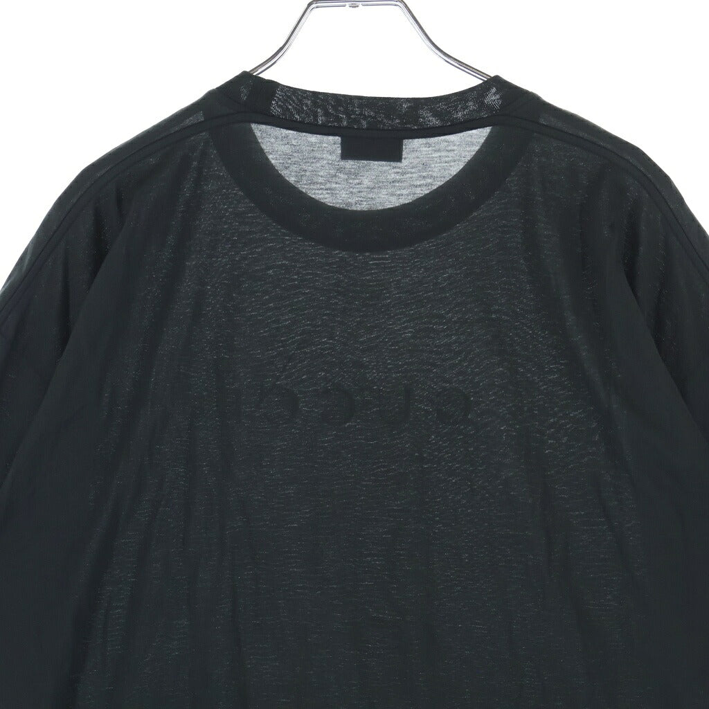 GUCCI(グッチ) Glitter Print Cotton Tee グリッター プリント コットン 半袖Tシャツ グレー A007GS XJH4B