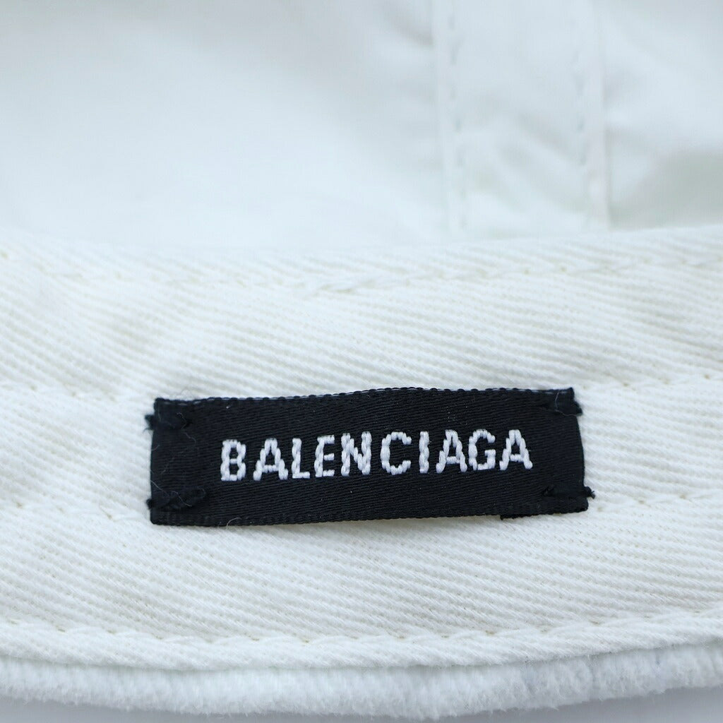 BALENCIAGA(バレンシアガ) BBロゴ MODE ベースボールキャップ 帽子 ホワイト