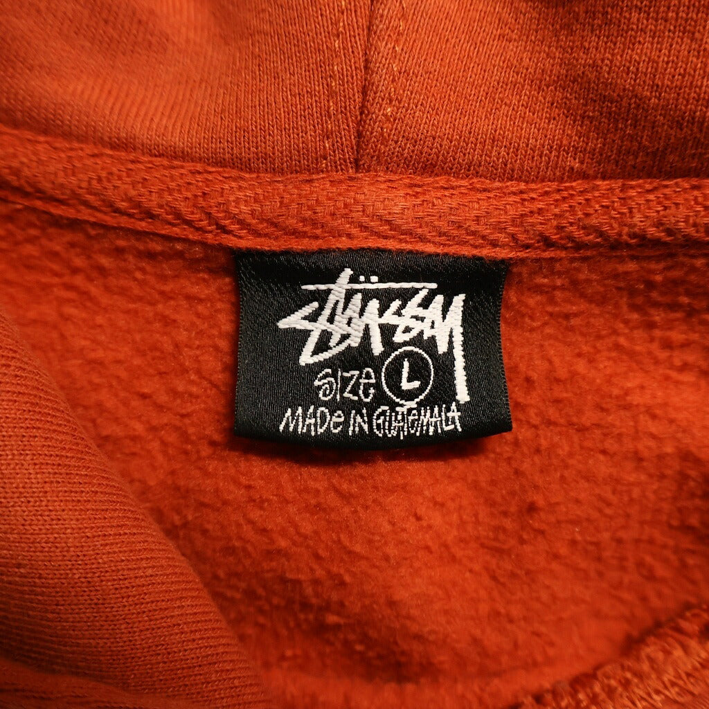 STUSSY(ステューシー) World Tour Hoodie ワールドツアー 両面プリント プルオーバーフーディー パーカー レッド