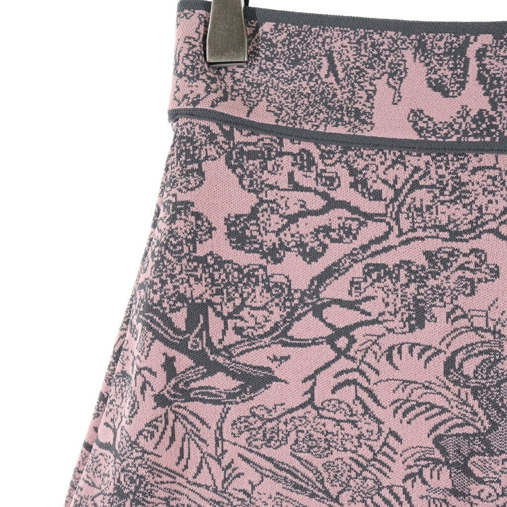 Christian Dior(クリスチャンディオール) 23SS DIORVIERA ディオールヴィエラ アートデザイン総柄 タイトスカート ピンク レディース 344J11AM510