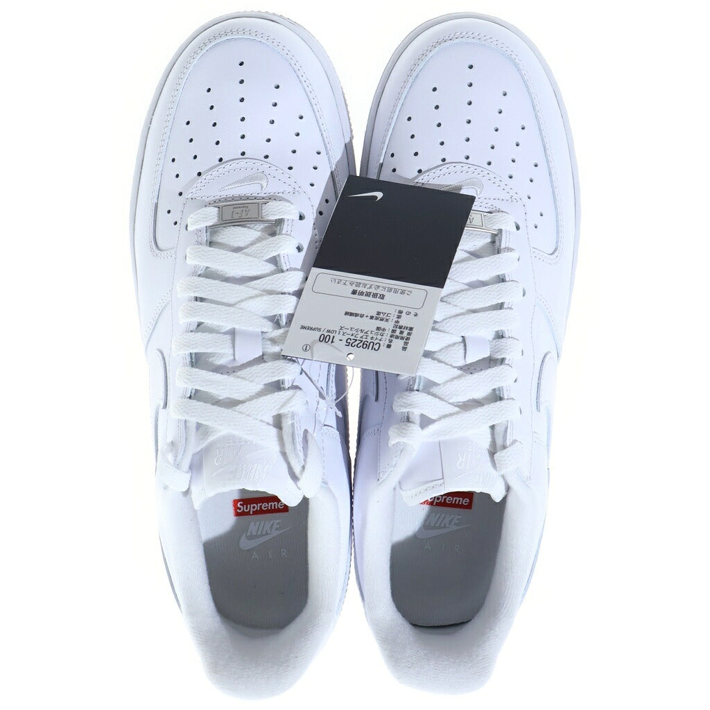 NIKE(ナイキ) ×supreme AIR FORCE1 LOW シュプリーム エアフォース1 ローカットスニーカー ホワイト US9/27cm CU9225-100