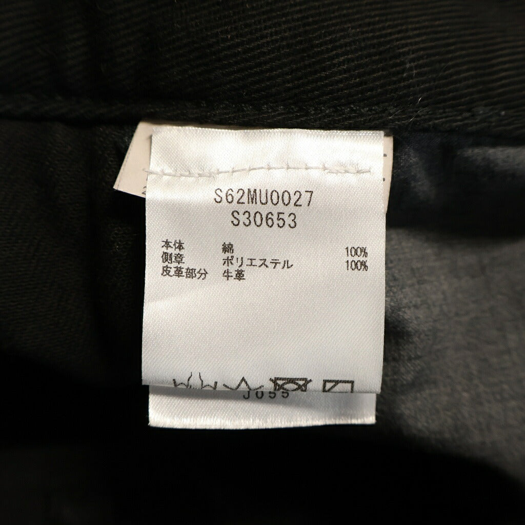 MM6 Maison Margiela(エムエムシックスメゾンマルジェラ) サイドライン ジップフライ ワイドデニムハーフパンツ ブラック S62MU0027