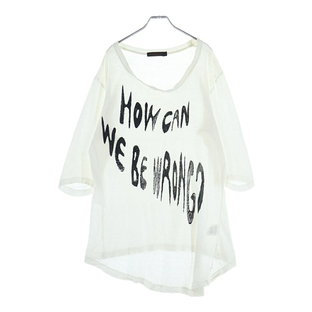 UNDERCOVER(アンダーカバー) 04SS 歪みグラフィックTシャツ カットソー ホワイト