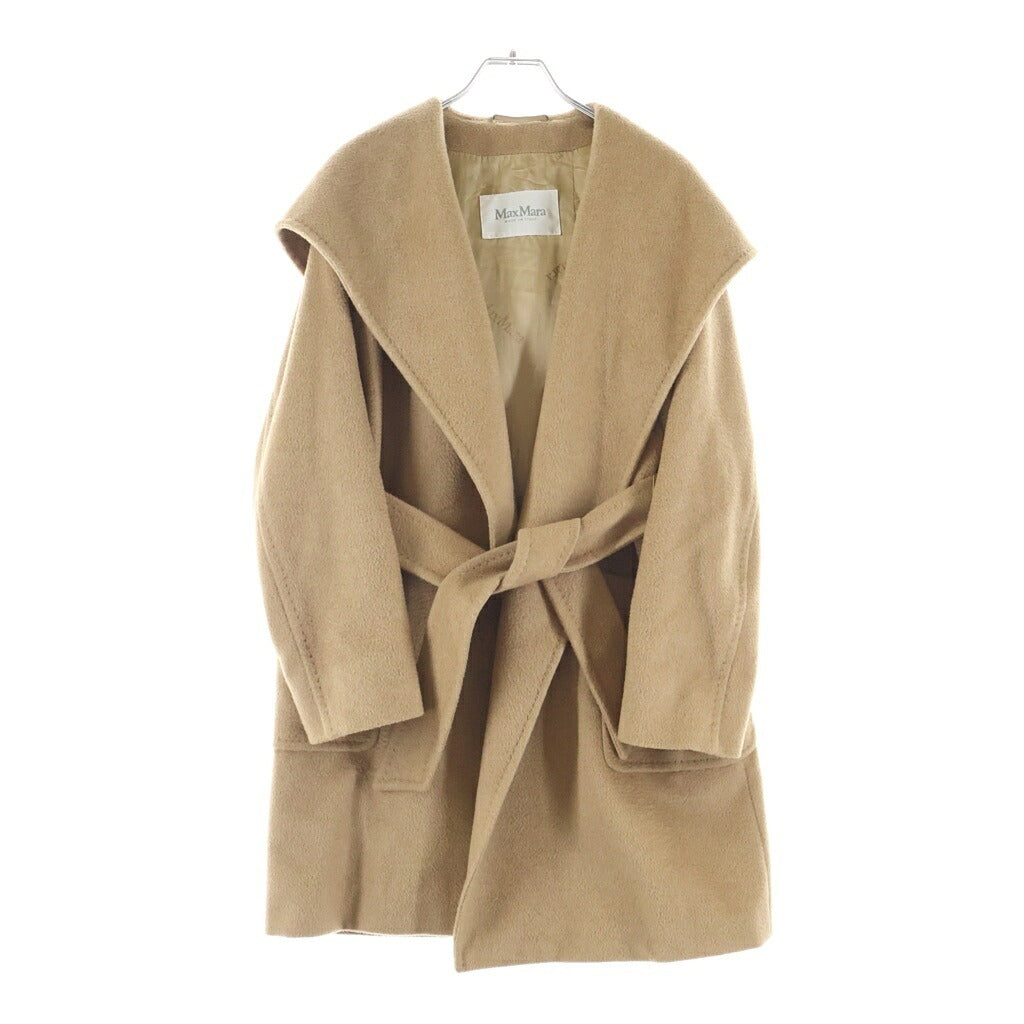 Max Mara(マックスマーラ) フーデットウールコート ガウンコート キャメル 108607896 レディース