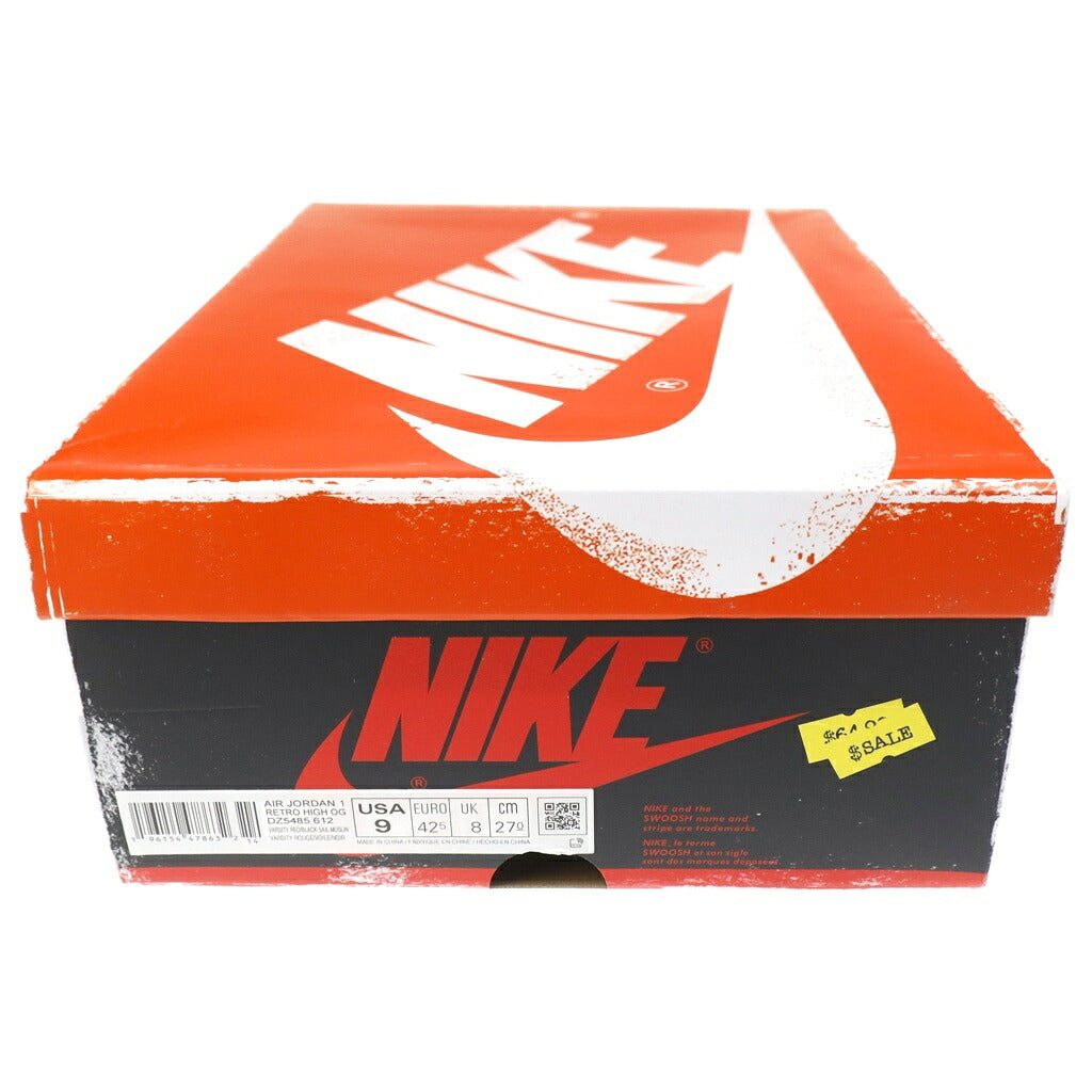 NIKE(ナイキ) AIR JORDAN1 HIGH OG LOST & FOUND CHICAGO エアジョーダン1 ロスト アンド ファウンド シカゴ ハイカットスニーカー ホワイト/レッド US9/27cm DZ5485-612
