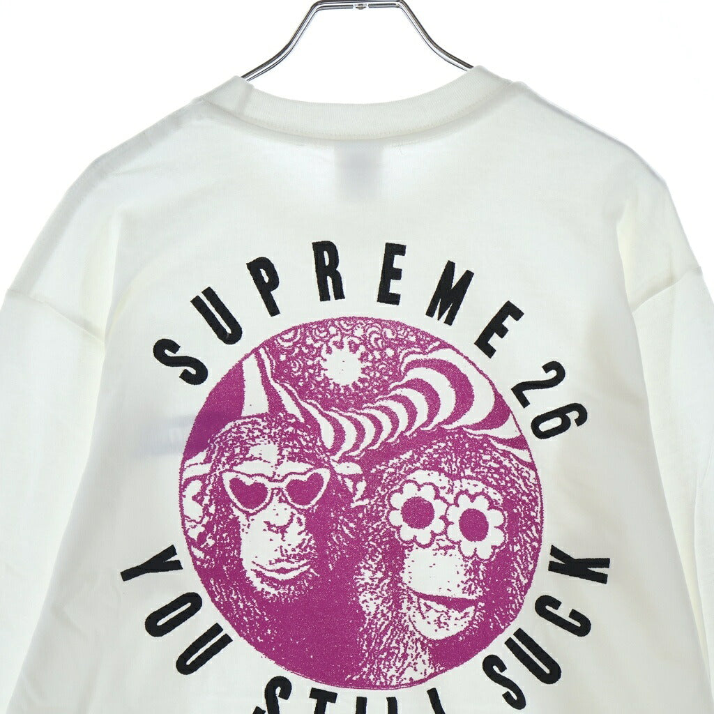 SUPREME(シュプリーム) 26AW YOU STIL SUCK TEE ユースティルサック ロングスリーブTシャツ カットソー ホワイト