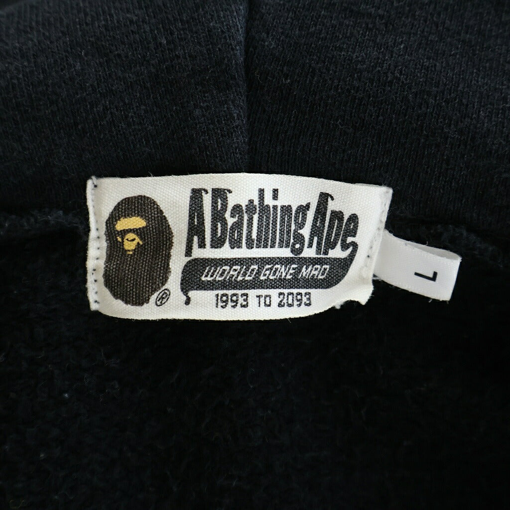 A BATHING APE(アベイシングエイプ) Shark Full Zip Hoodie シャークフルジップ フーディー パーカー ブラック