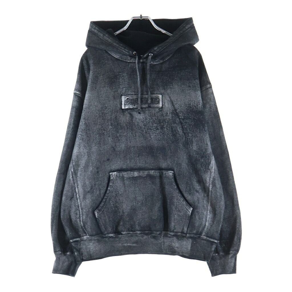 SUPREME(シュプリーム) 24SS ×MM6 Foil Box Logo Hooded Sweatshirt フォイル ボックスロゴ プルオーバーパーカー ブラック