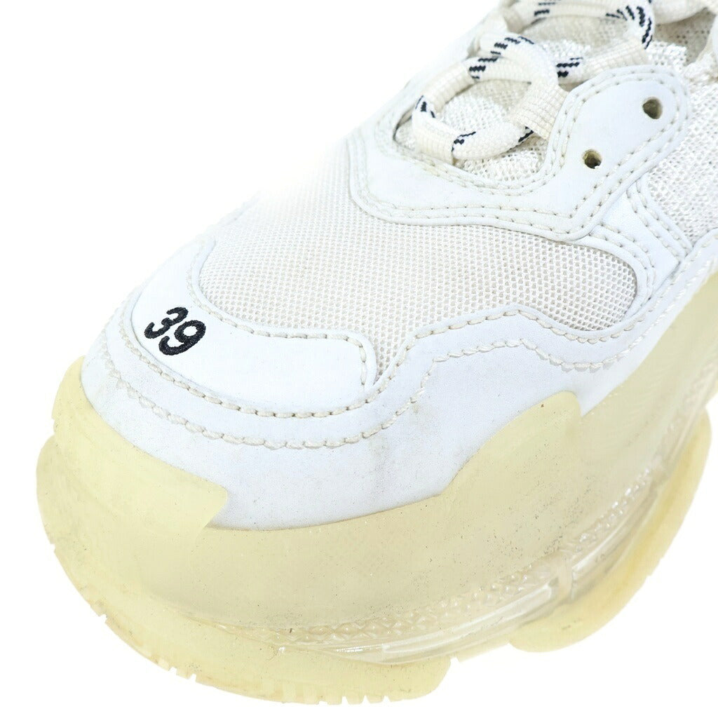 BALENCIAGA(バレンシアガ) Triple Clear Sole トリプル S クリアソール ローカットスニーカー ホワイト US9 544351