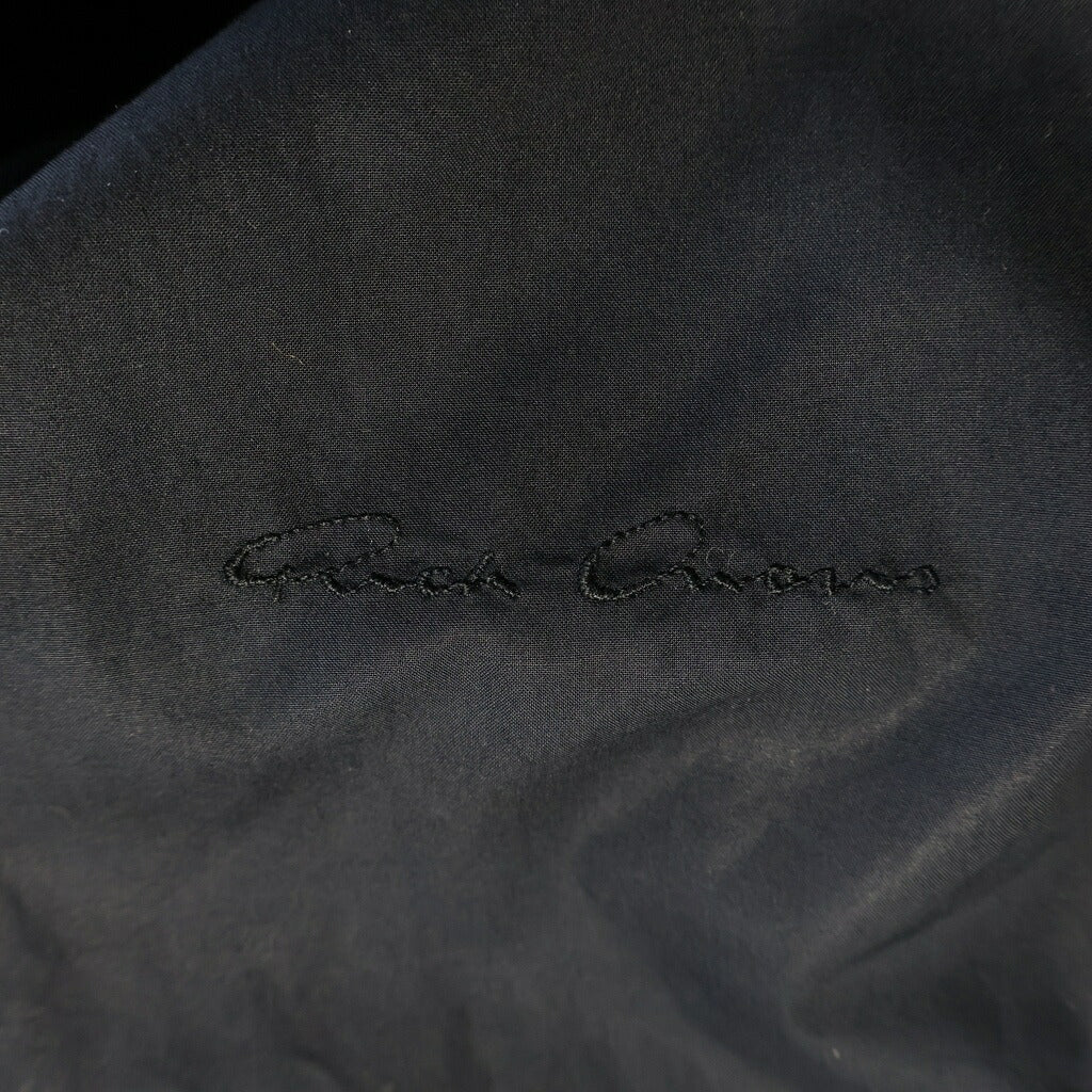 Rick Owens(リックオウエンス) 14SS VICIOUS期 ラムレザーノーカラーシングルライダースジャケット ブラック RU14S1767-LGI