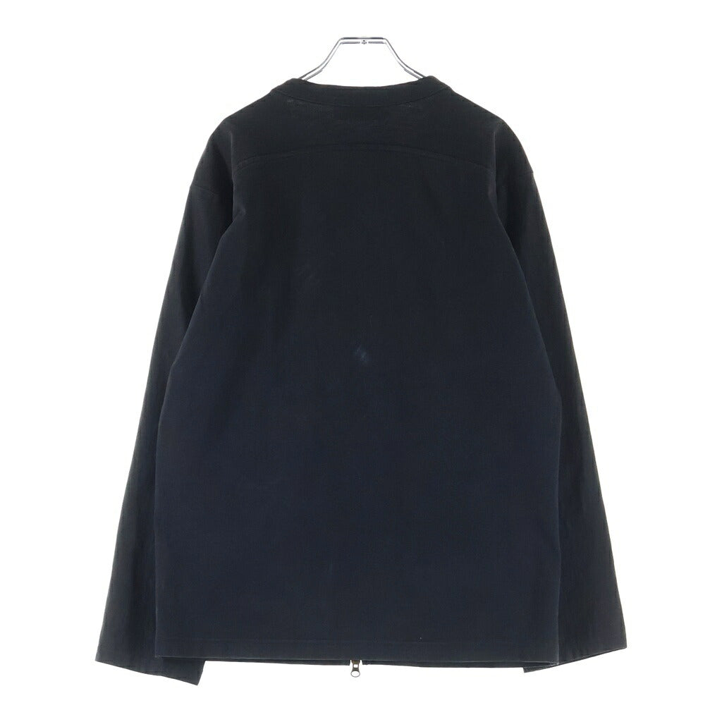 Yohji Yamamoto(ヨウジヤマモト) ノーカラージップアップブルゾン ブラック MS-T44-084