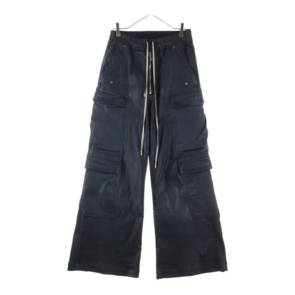 Rick Owens DRKSHDW(リックオウエンス ダークシャドウ) 25SS DOUBLE CARGO JUMBO BELAS ダブルカーゴ ジャンボベラ カーゴパンツ ブラック DU02D2398-SBW