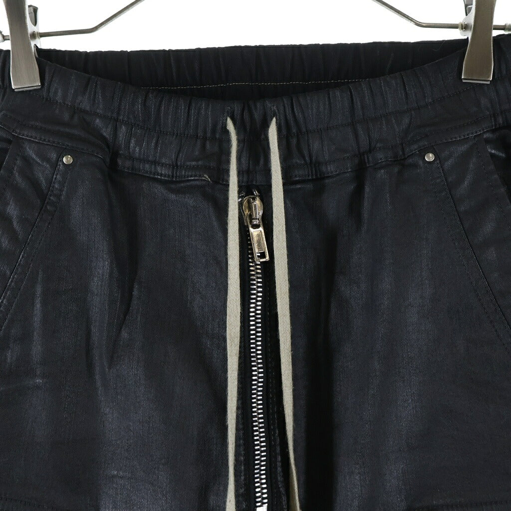 Rick Owens DRKSHDW(リックオウエンス ダークシャドウ) 25SS DOUBLE CARGO JUMBO BELAS ダブルカーゴ ジャンボベラ カーゴパンツ ブラック DU02D2398-SBW